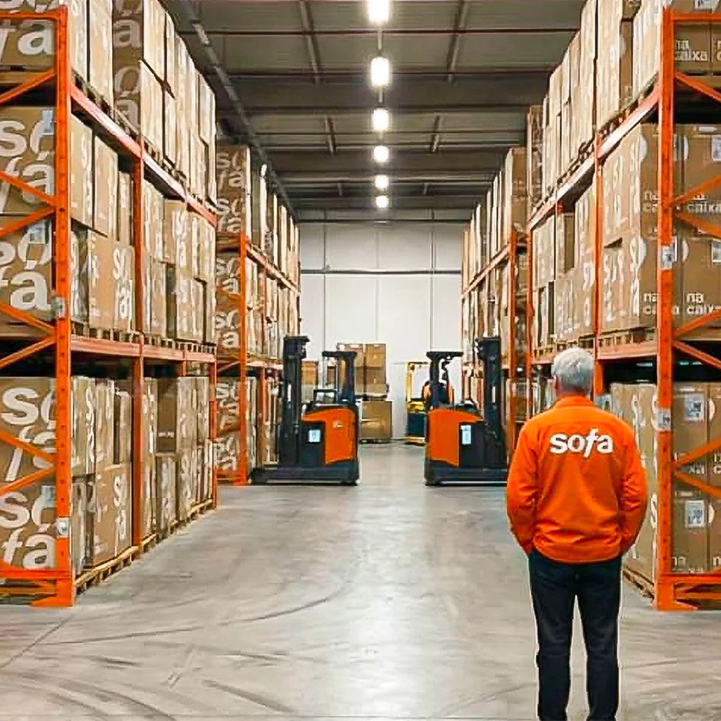 Sofá na Caixa modular Sienna 3 lugares em Boucle - Cinza Granito