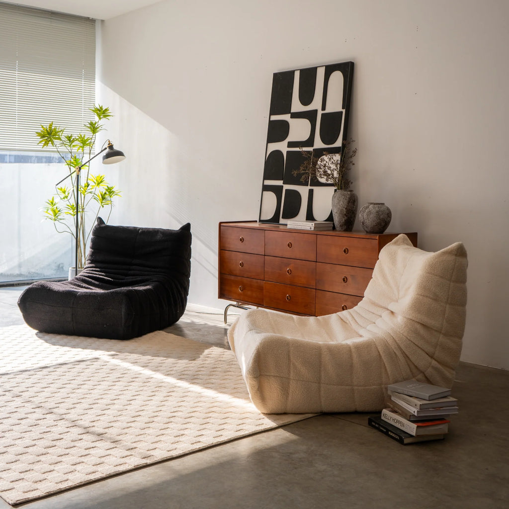 Poltrona Design 1973 Cinza 2 unidades Sofa na Caixa