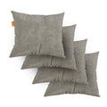 Kit 4 Almofadas Tecido Bouclé - Cor Cinza - 45x45cm