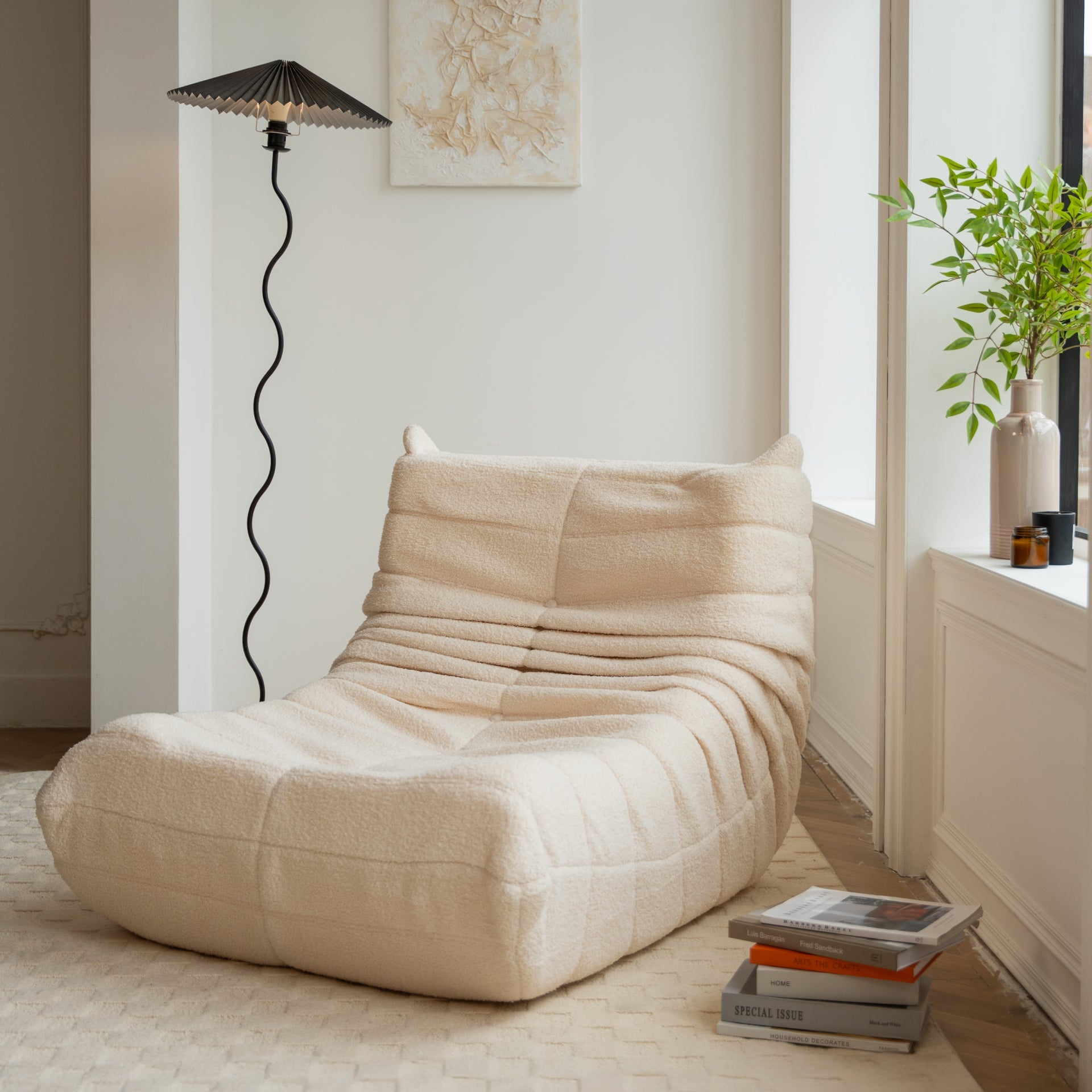 Poltrona Design 1973 Linho 2 unidades Sofa na caixa