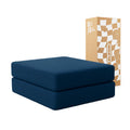 Chaise / Apoio de pé Sofá Cama Bloom Tecido Boucle Azul