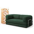 Sofá Cama Bloom Tecido Boucle Verde Musgo - Sofá na Caixa