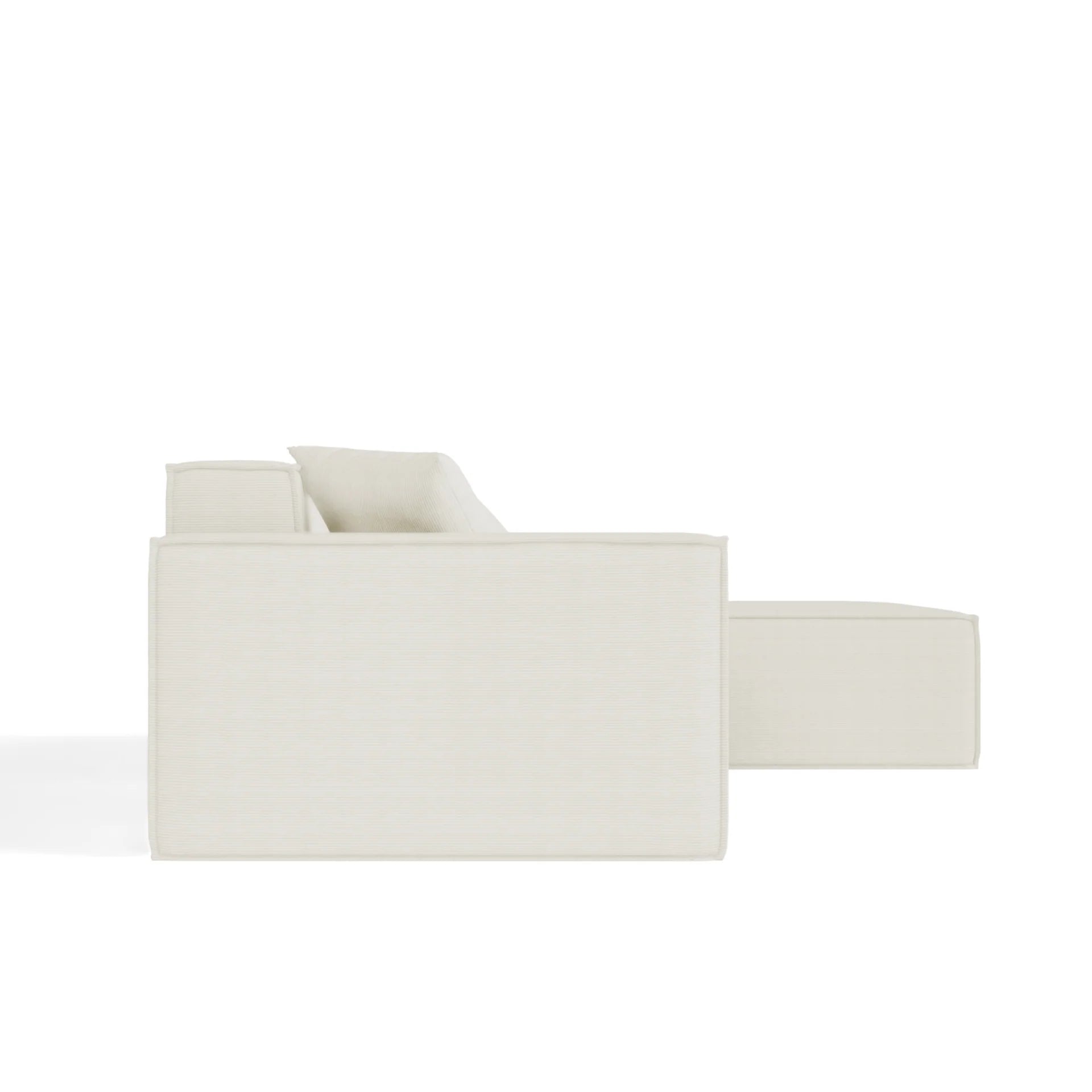 Sofá Modular Pelion 1 lugar Canto em L Direito Boucle - Linho