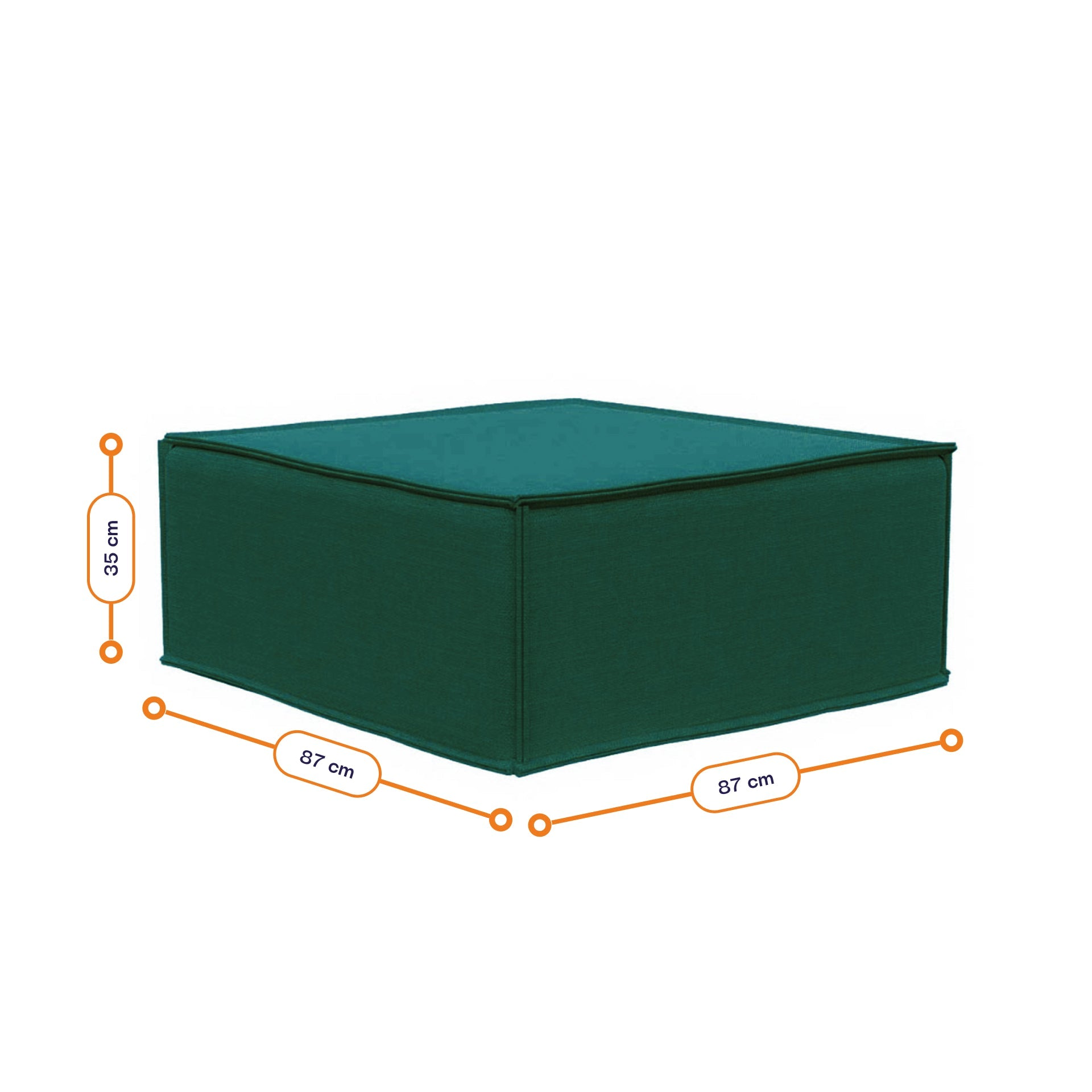 Lounge Zimma com 6 Módulos Verde