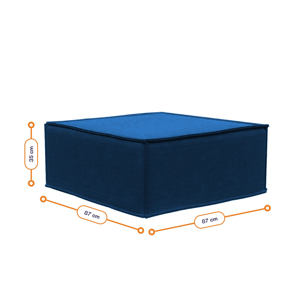 Lounge Zimma com 4 Módulos Azul